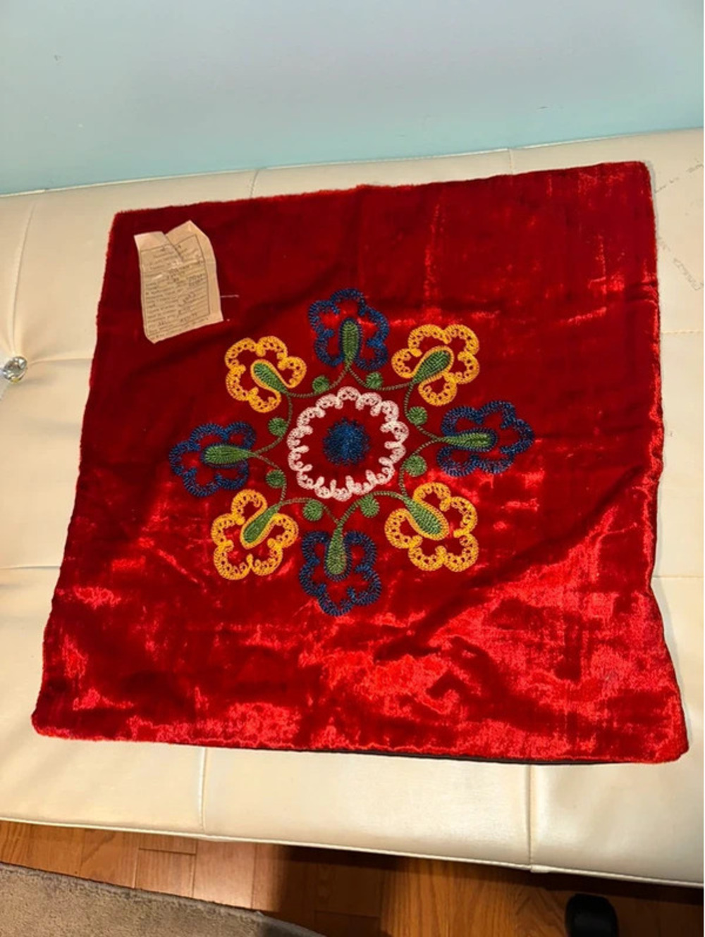 Vintage Rare Authentic Soviet-era Velvet Pillow Cover NWT